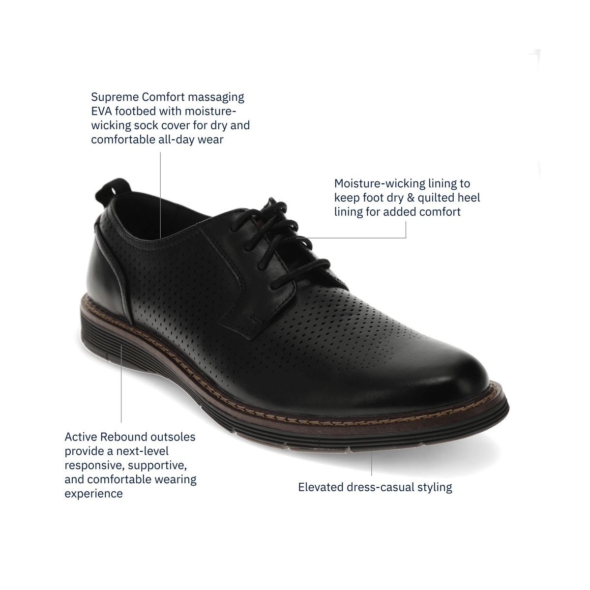 Dockers Mens Ezra Active Rebound Dress Casual Shoe - thumbnail 7
