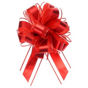 Unique Bargains Large Pull Bow Metallic Gift Wrapping Ribbon for Wedding 12 Pcs - 1 of 4