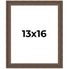 PosterPalooza | Elegant Brown Picture Frame - UV Acrylic, Foam Board Backing, Hanging Hardware - 2 of 4