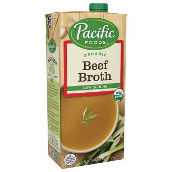 Pacific Foods Organic Gluten Free Low Sodium Beef Broth - 32oz