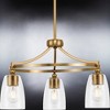 Urban Ambiance Luxury Transitional Chandelier 12.25''H x 21''W,  Brushed Bronze Finish,  Coronado Collection, UHP4250 - 4 of 4