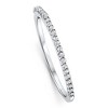 Pompeii3 1/10ct Diamond Wedding Ring 10K White Gold - 2 of 4