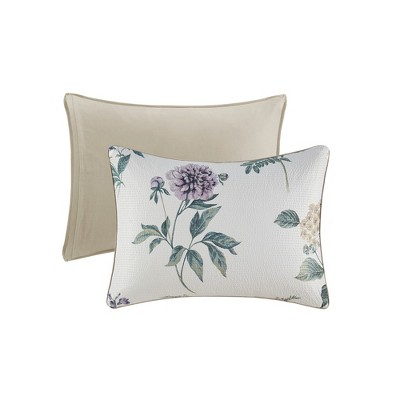 Blush Floral 7-Piece Microfiber King Bedspread Set