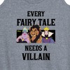 Women's - Disney Villains - Every Fairy Tale Needs A Villain Graphic Racerback Tank - 2 of 4