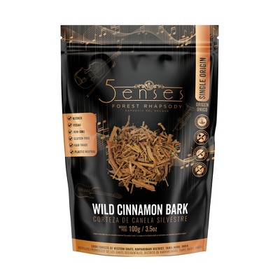 5Senses Wild Cinnamon Bark | Forest Rhapsody | Single Origin | Sun Dried, No Additives or Preservatives | Resealable bag
