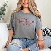 Simply Sage Market Teaching Is A Work Of Heart Garment Dyed Tee - L - Grey - 2 of 4
