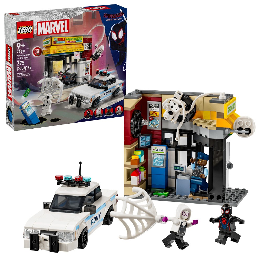 LEGO Marvel Spider-Verse Miles Morales vs. The Spot Superhero Building Toy Set 76311