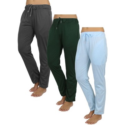 Blue Ice  Women's Loose Fit Classic Lounge Pants-3 Pack