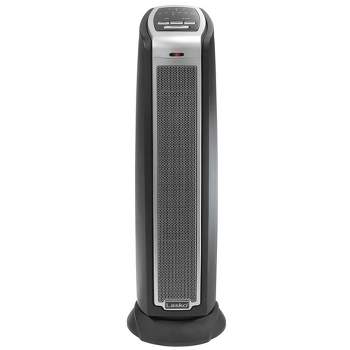 Lasko Oscillating Digital Ceramic Tower Heater for Home with Overheat  Protection, Timer and Remote Control, 22.75 Inches, 1500W, White, 5165,  Medium