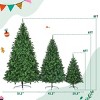 SEVOBAL Set of 3 Pre-Lit Christmas Tree Prelit Artificial Christmas Tree Pine Artificial Premium Holiday Decoration Home, Green, 51.5"*16.5"*15.75" - 3 of 4