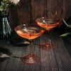 The Wine Savant Orange Colored Champagne & Cocktail Glasses, Beautiful Addition to Home Bar with a Unique Style & Decor - 6 pk - 2 of 4