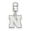 Black Bow Jewelry Sterling Silver Nebraska Cornhuskers NCAA Bead Charm - 2 of 4
