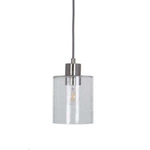 Hudson Industrial Ceiling Lights (Includes Bulb) Nickel - Threshold , Size: Lamp with Energy Efficient Light Bulb