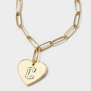 Bijoux Sport by Luv Aj MLB Gold Logo Heart Coin Pendant Necklace - 1 of 4