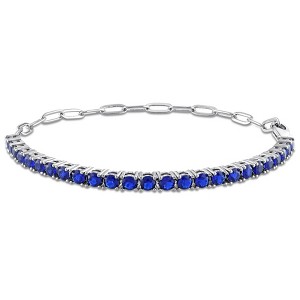 EVERLY JEWELRY |Cubic Zirconia Tennis Bracelet in Brass - Multiple Gemstone and Metal Color Options. - 1 of 4