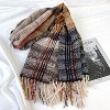 Anna-Kaci Plaid Pattern Soft Woven Winter Scarf with Cozy Texture 71×24.8 Inches - 3 of 4