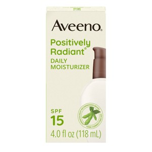 Aveeno Positively Radiant Daily Face Moisturizer - SPF15 - 4oz - 1 of 4