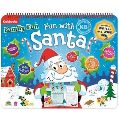 Family Fun with Santa Wipe-Off - (Board Book)