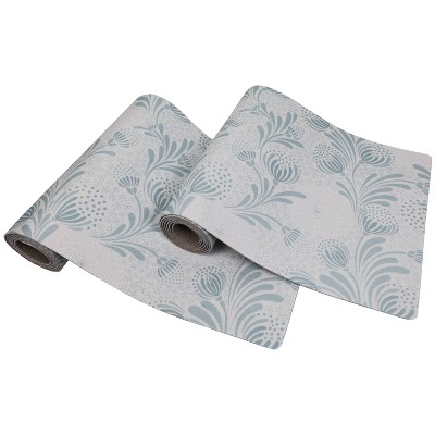 Drymate 12"x59" 2pk Shelf/Drawer Liner - Light Blue Floral