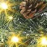 green tree burlap base