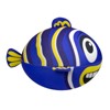 Swim Central 27" Inflatable Fish Shaped Swimming Pool Ball - Blue/Yellow - 3 of 3