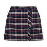 Hope & Henry Girls' Flannel Pull-On Ruffle Skirt, Toddler