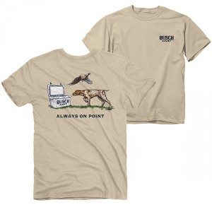 Mens Busch Light Always on Point Front and Back Print T-Shirt - 1 of 4