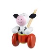 Orange Tree Toys: Push Along: Cow- Wooden Toy, Ages 1+ - 2 of 4