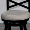 NicBex Dining Chairs Upholstered Chair Counter Height Chairs Black X-Back Swivel Chair Fabric Seat for Kitchen - 2 of 4