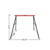 VisioGear Play and Swing Sets, Swing Sets for Backyard, Outdoor Porch Swing Frame, Hammock Chair Stand Only, Black, 43.31"*7.08"*5.51" - 3 of 4