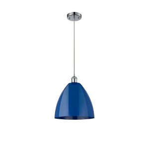 Plymouth Dome - 1 Light Cord Hung Mini Pendant In Industrial Style-14.75 Inches Tall and 12 Inches Wide - 1 of 1