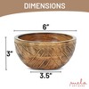 Mela Artisans Wooden Bowl for Decor, Candies - Jasmine, Darma, Jai, Doon Valley - 2 of 4