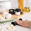 Ototo 2pc Crush N’ Roll Garlic Crusher and Peeler Silicone and Plastic Kitchen Tool Black/ White - 3 of 4