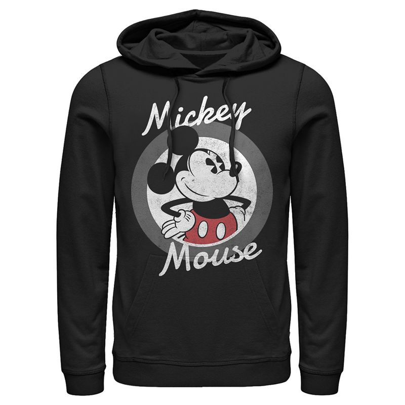 Men's Mickey & Friends Classic Circle Pull Over Hoodie, 1 of 5