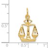 Black Bow Jewelry 14k Yellow Gold Small Scales of Justice Charm - 3 of 4