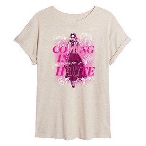 Women's - Emily in Paris - Coming In Haute -Womens Oversized Graphic T-Shirt Oversized Graphic T-Shirt - 1 of 4