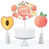 Big Dot of Happiness Sweet as a Peach - Fruit Themed Baby Shower or Birthday Party Centerpiece Sticks - Table Toppers - Set of 15 - 3 of 4