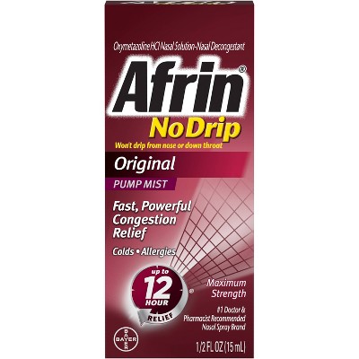 Afrin No Drip Original Nasal Spray - 0.5 fl oz