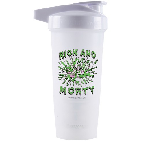 Rick and Morty Rick's Gym 28ounce Shaker Bottle with Loop Top