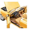 1975 Mercedes-Benz 450 SL Convertible Cayenne Orange with Black Top 1/18 Diecast Model Car by Norev - 4 of 4