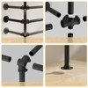 LOVMOR Industrial Pipe Clothing Racks,Industrial Clothing Rack Wall Mounted,Black Clothes Rack Retail Display Hanging Rod - 4 of 4