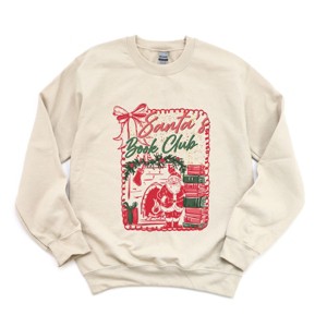 Santa's Book Club Coquette - Women's Graphic Sweatshirt - 1 of 4