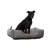 Modern Threads Large Luxury Velvet Tufted-Style Dog Bed, Charcoal - 2 of 4