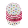 Unique Bargains Disposable Baking Cups Greaseproof Paper Multicolor 1.97"x1.18" 100 Pcs - 3 of 4