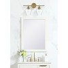 Elegant Lighting Gene 2 Light Satin Gold and Clear Glass Wall Sconce - 2 of 4