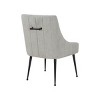 UNISOAR  Accent Chair Velvet Upholstered Side Dining Chairs with Brushed Legs - 4 of 4