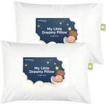 KeaBabies 2pk Toddler Pillow - Soft Organic Cotton Kids Pillows for Sleeping - 13X18 Travel Pillow for Kids Age 2-5