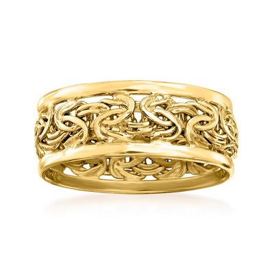Ross-Simons 18kt Gold Over Sterling Byzantine Ring
