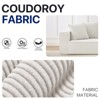 Aukfa Sleeper Sofa Couches for Living Room, Luxury Modern Couch with Deep Seat, No Assembly Required, 3 Seater, White - 3 of 4