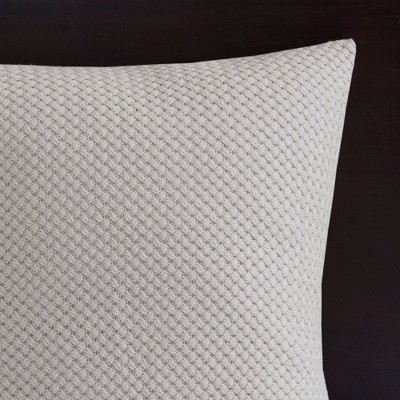 Gray Queen Cotton Jacquard 8-Piece Bedspread Set